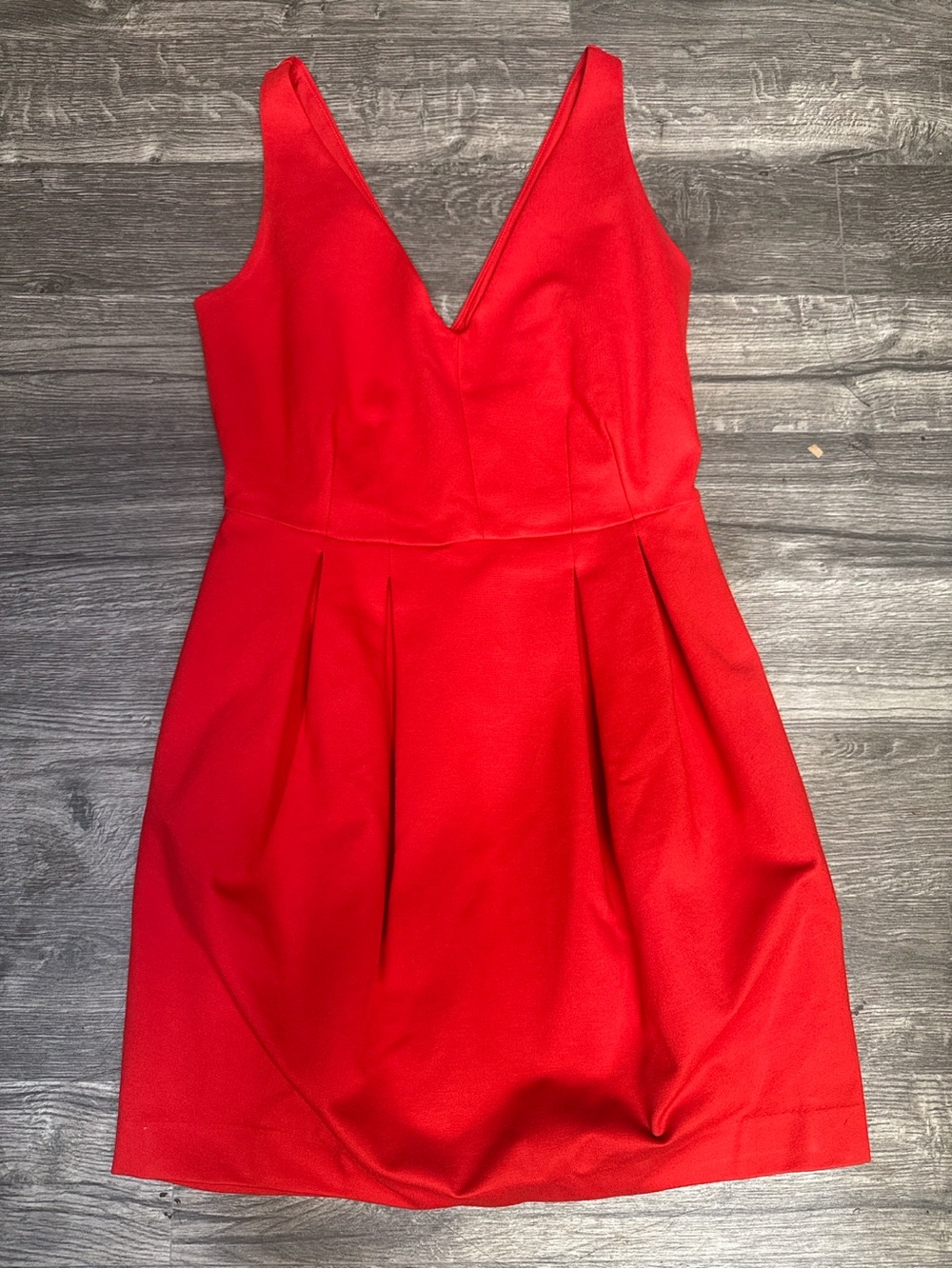 Banana Republic Red Fit & Flare Dress Size Small - Picture 2 of 5